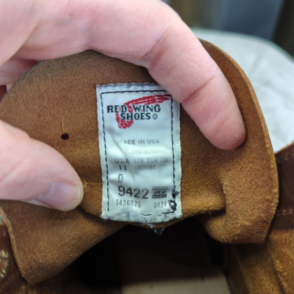 Red Wing Shoes 9422 Heritage Beckman Boots Mens 11D Cigar Seconds w/bags & box - Picture 8 of 10